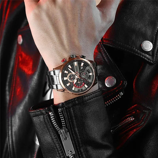 Quintus Chrono Watch – Military Sport, Waterproof & Classic Steel Design
