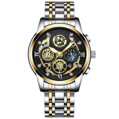 Seneca Quartz Watch – Stainless Steel, Luminous Dial & Waterproof Elegance