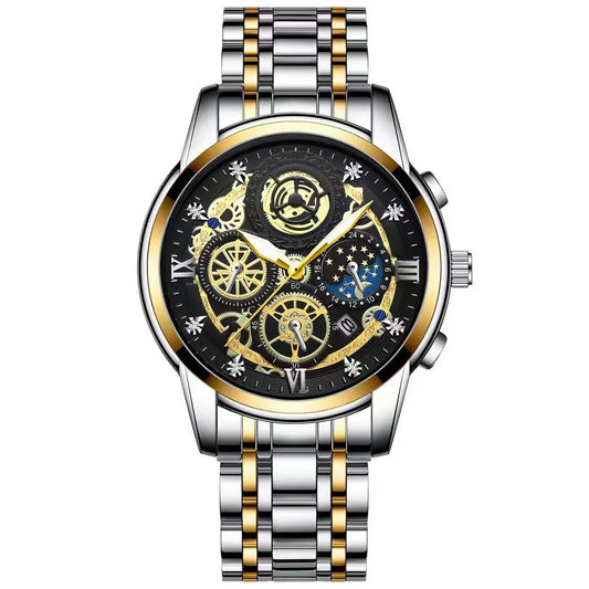 Seneca Quartz Watch – Stainless Steel, Luminous Dial & Waterproof Elegance