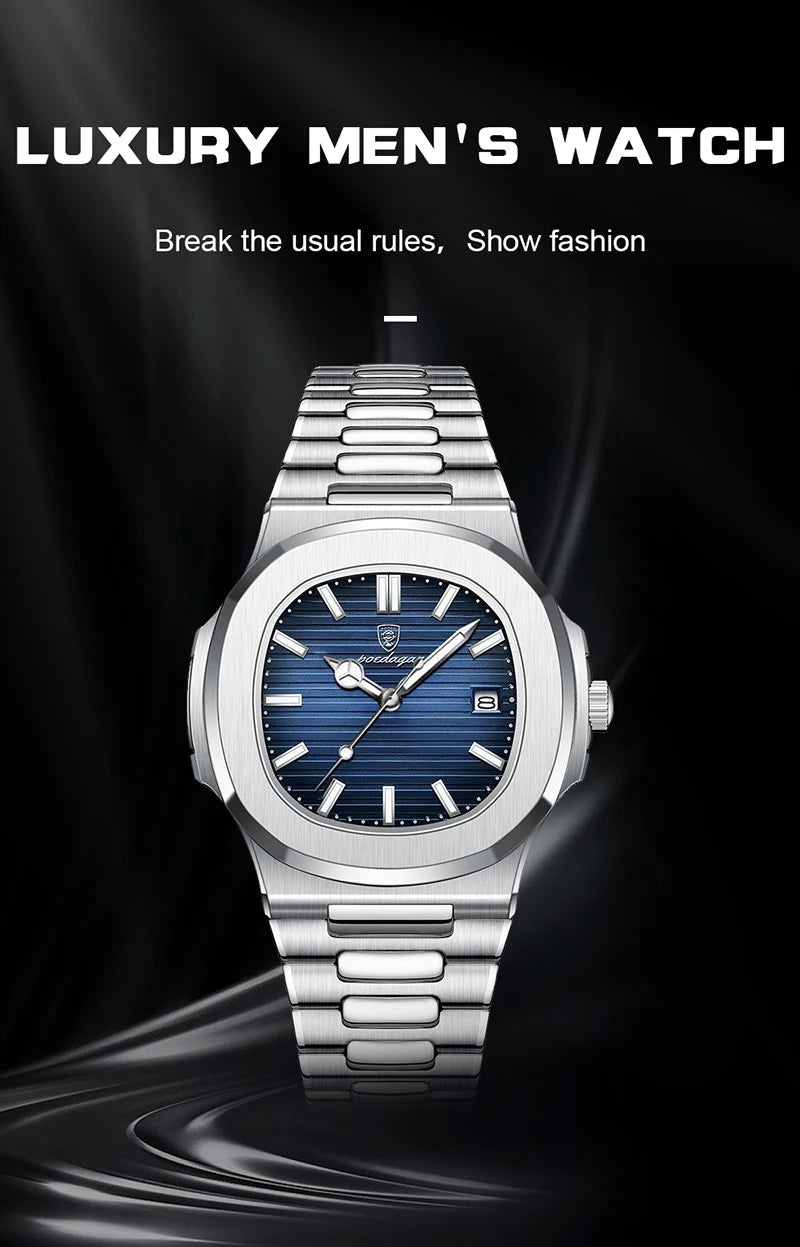 Hermes Luxus Edel Uhr aus Edelstahl