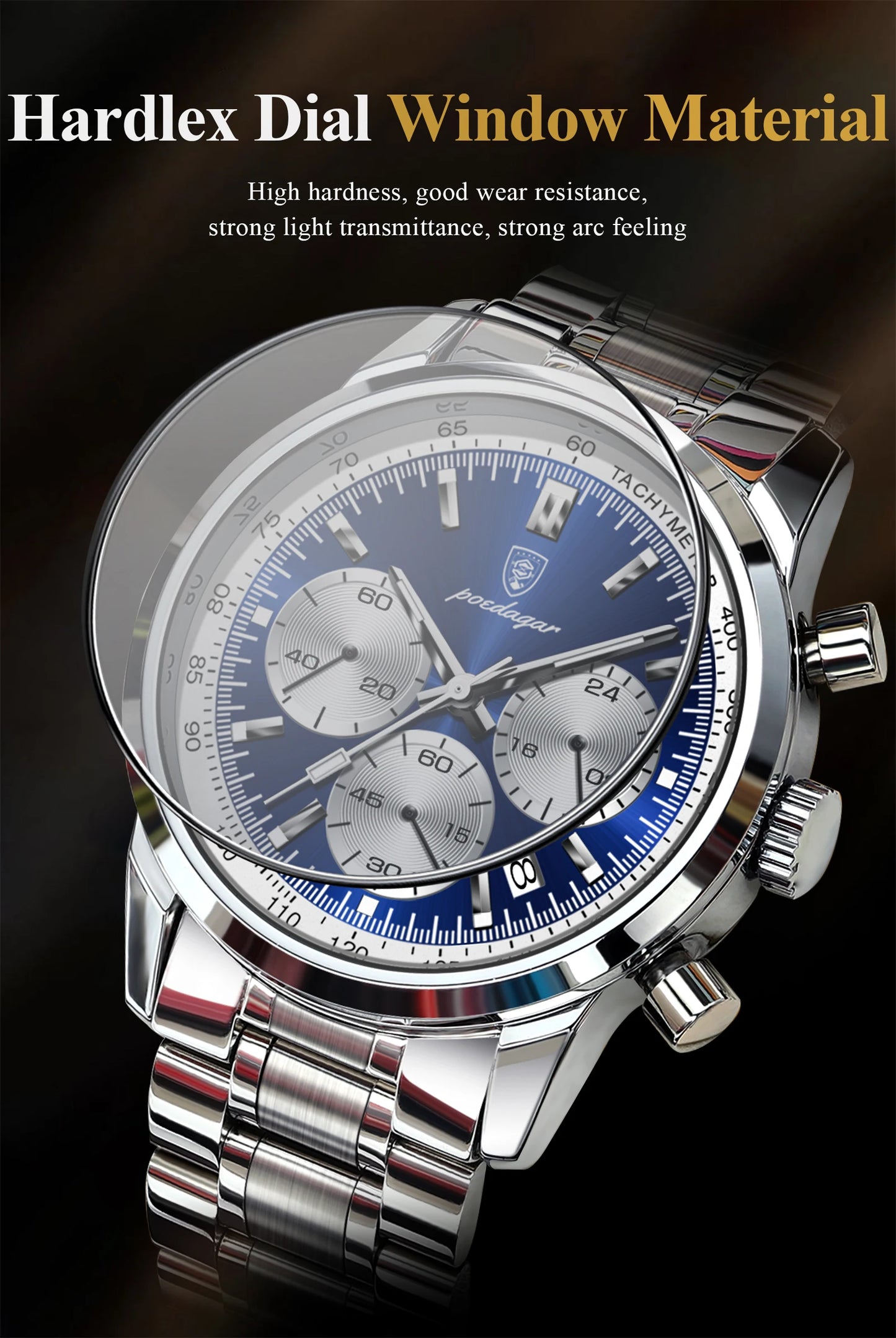 Atlas Luxury Herren Uhr Chronograph
