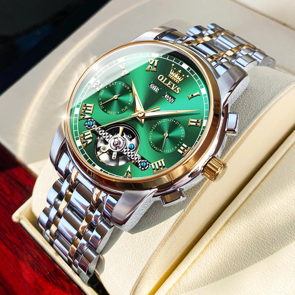 Ptolemy Skeleton Watch – Automatic Mechanical, Waterproof & Steel Elegance