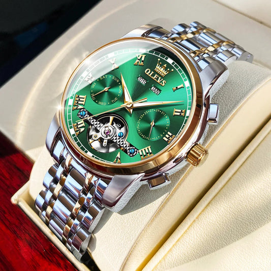 Ptolemy Skeleton Watch – Automatic Mechanical, Waterproof & Steel Elegance