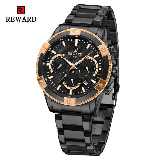 Socrates Edelstahl Herren Luxus Uhr