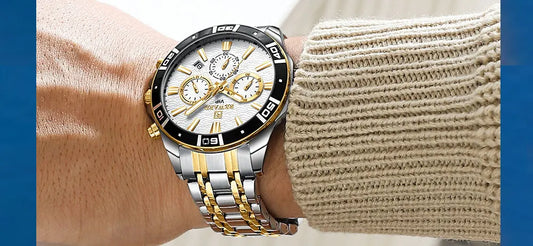 Solon VIP Business Edelstahl Herren Uhr Wasserdicht