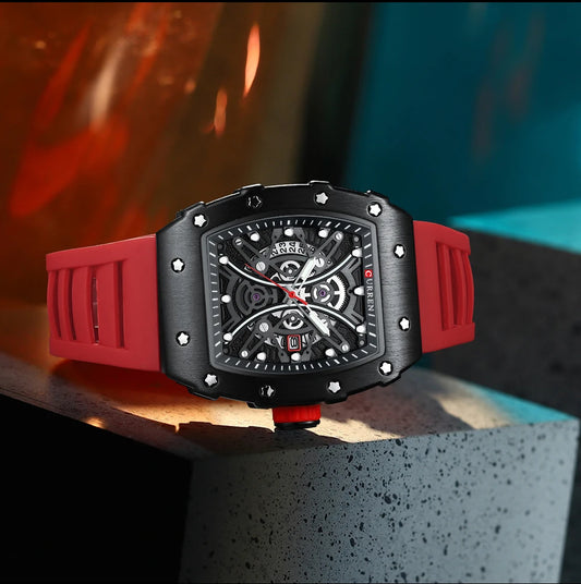 Euripides 3D Watch – Creative Design, Waterproof & Silicone Strap
