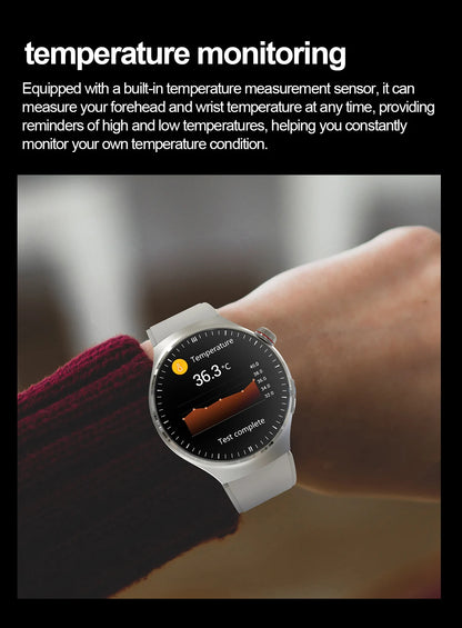SmartWatch Genny - 2024 Gesundheits-Smartwatch | EKG, Blutzucker, Herzfrequenz, Blutdruck