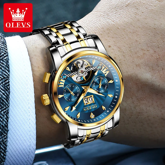 Ptolemy Mechanical Watch – Hollow Design, Moonphase & Luminous Precision