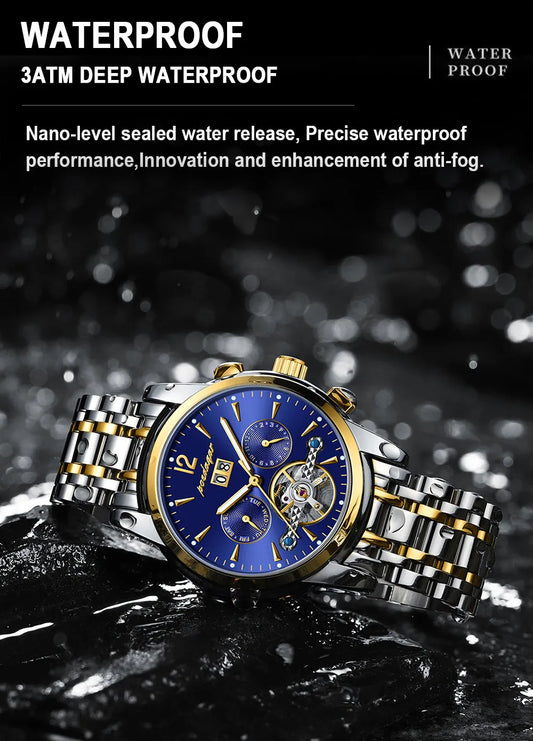 Augustus Tourbillon Watch – Luxury Automatic, Waterproof & Steel Precision