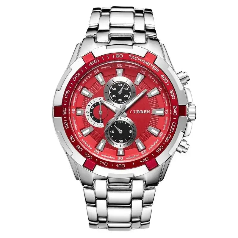 Tiberius Chrono Watch – Waterproof Military Sport & Stainless Steel Elegance