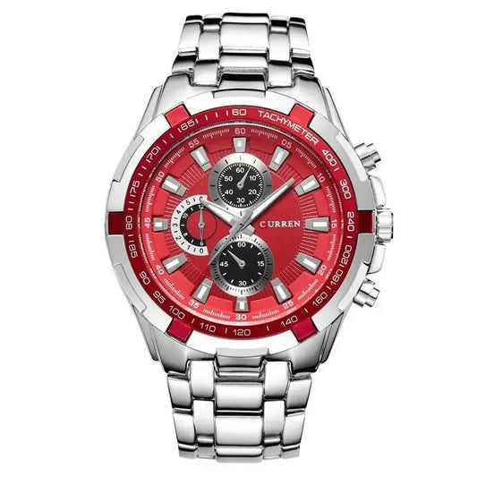 Tiberius Chrono Watch – Waterproof Military Sport & Stainless Steel Elegance