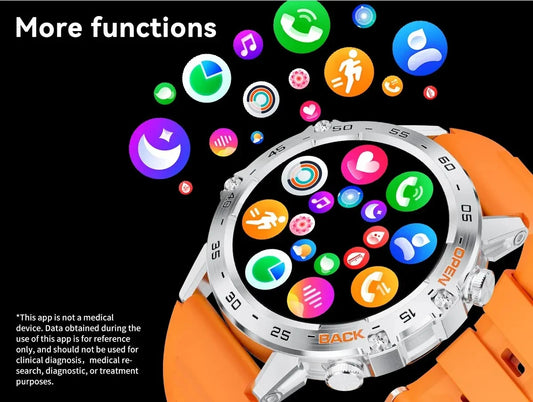 1.39" Bluetooth Smartwatch für Männer – Fitness, Herzfrequenz, Gesundheitsmonitoring, Android & IOS.