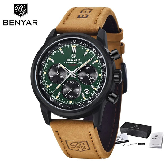 Achilles Chrono Watch – 42MM Military Precision, Waterproof & Bold Design
