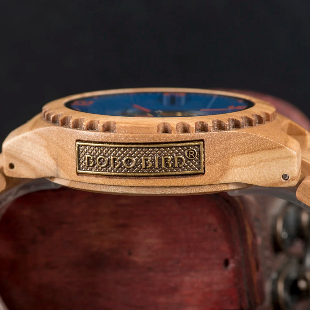 Solon Wooden Watch – Luxury Automatic Mechanical Timepiece