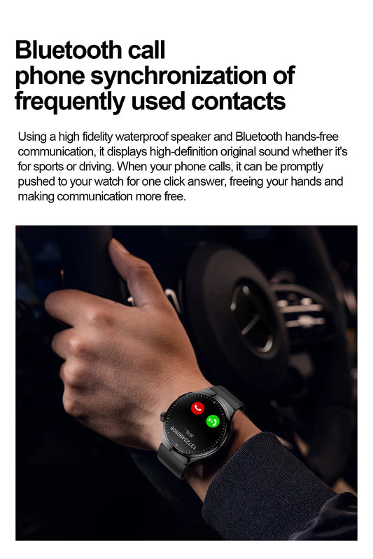 SmartWatch Genny - 2024 Gesundheits-Smartwatch | EKG, Blutzucker, Herzfrequenz, Blutdruck