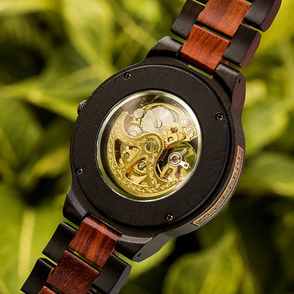 Hercules Wooden Watch – Personalized Engraving, Automatic & Anniversary Gift