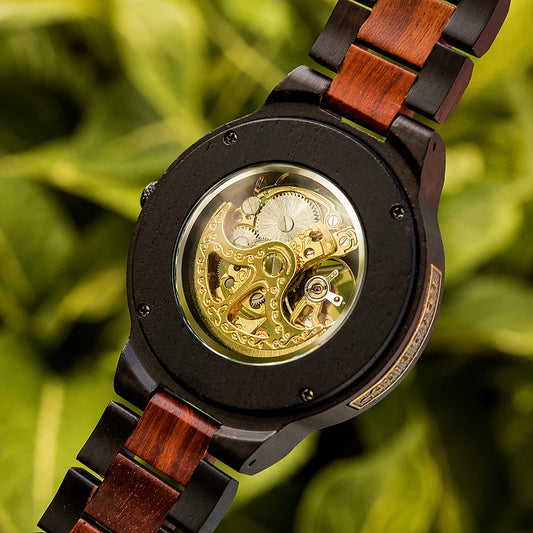 Hercules Wooden Watch – Personalized Engraving, Automatic & Anniversary Gift